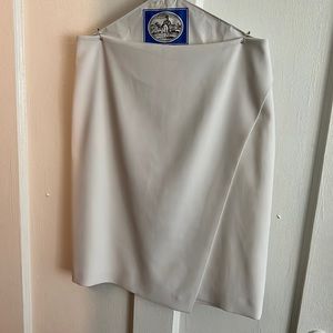 White House Black Market White Faux Wrap Pencil Skirt